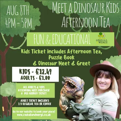 Meet a Dinosaur Afternoon Tea Party!