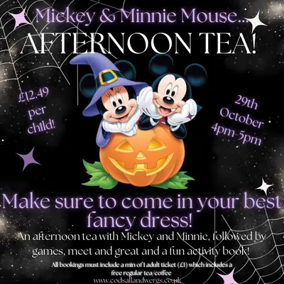 Kids Halloween Tea Party with Spooky Mickey & Minnie Mouse