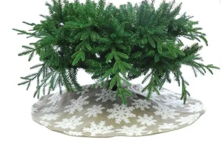 107cm Natural Snowflake Tree Skirt