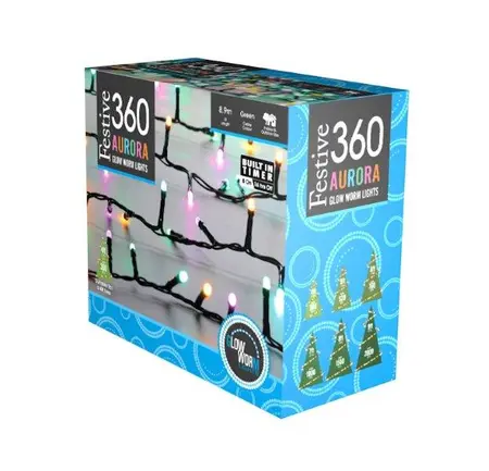 360 Glow-Worm Lights Aurora