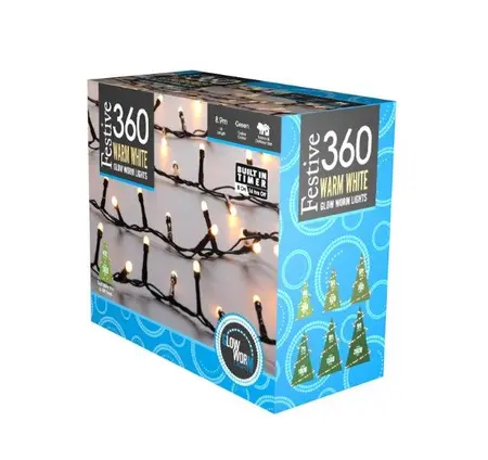 360 Glow-Worm Lights - Warm White - image 1