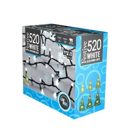 520 Glow-Worm Lights - White