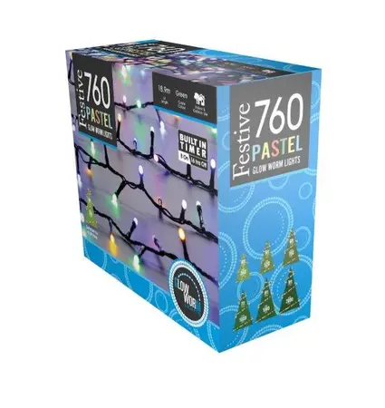 760 Glow-Worm Lights - Pastel Multi