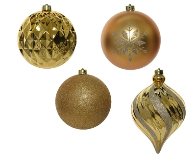 Bauble shatterproof gold mix - image 2