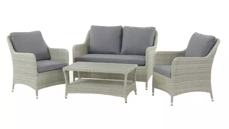 Bramblecrest Tetbury Deluxe 2 Seat Sofa with 2 Sofa Armchairs & Tree-Free Coffee Table - Cloud - image 3