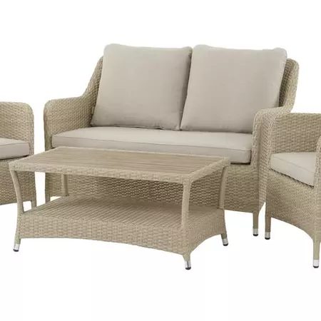 Bramblecrest Tetbury Deluxe 2 Seat Sofa with 2 Sofa Armchairs & Tree-Free Coffee Table - Nutmeg - image 3