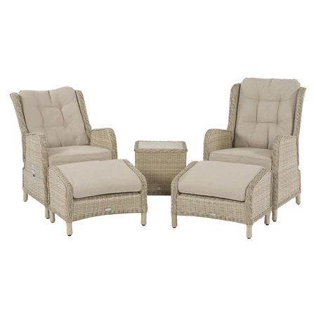 Bramblecrest Tetbury Recliner Set with 2 Footstools & Tree-Free Coffee Table - Cloud - image 2