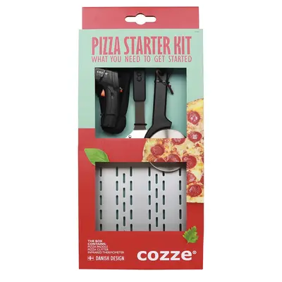 Cozze 3-piece gift set: Spade, Thermometer & Pizza Cutter