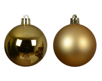 Decoris 10cm Shatterproof Baubles Light Gold - Pack of 6 - image 2