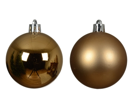 Decoris 10cm Shatterproof Baubles Pecan Brown - Pack of 6 - image 2