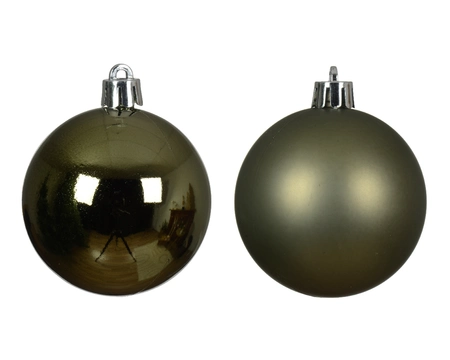 Decoris 10cm Shatterproof Baubles Rosemary Green - Pack of 6 - image 2