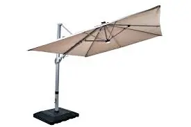 Hartman Aegean Folie 2.5m Square Cantilever Parasol - Dove