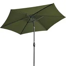 Hartman Balearic Market 2.7m Round Parasol - Forest Green