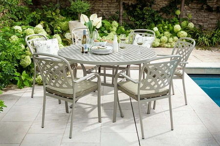 Hartman Berkeley 6 Seat Round Dining Set Maize