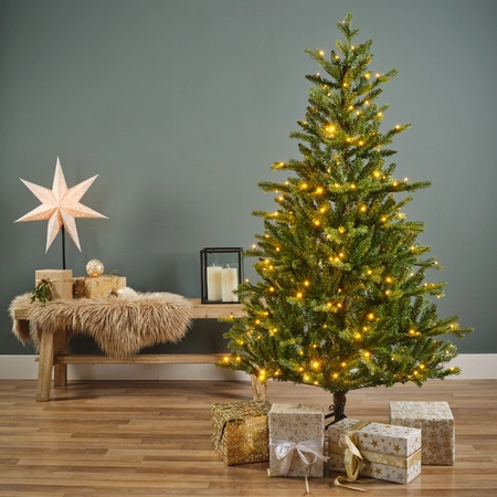 Kaemingk Everlands Allison Pine Artificial Tree  2.1m/7ft Pre-Lit - image 1