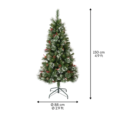 Kaemingk Everlands Ipswich Snowy Artificial Tree  1.5m/5ft - image 2