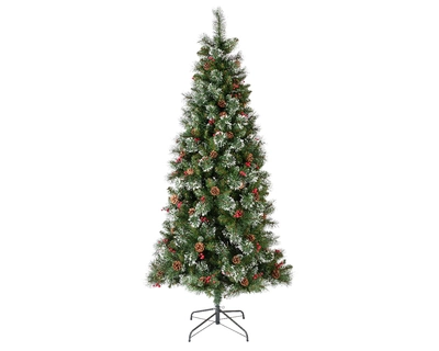 Kaemingk Everlands Ipswich Snowy Artificial Tree  2.1m/7ft - image 2