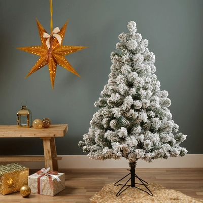 Kaemingk Everlands Luasanne Fir Snowy Artificial Tree  1.8m/6ft - image 1