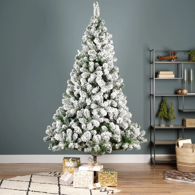 Kaemingk Everlands Luasanne Fir Snowy Artificial Tree  2.1m/7ft