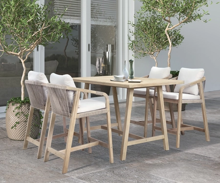 KETTLER Cora 4-Seater Garden Bar Dining Table & Chairs Set - image 1