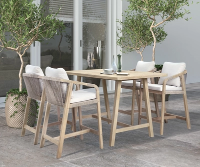 KETTLER Cora 4-Seater Garden Bar Dining Table & Chairs Set - image 1