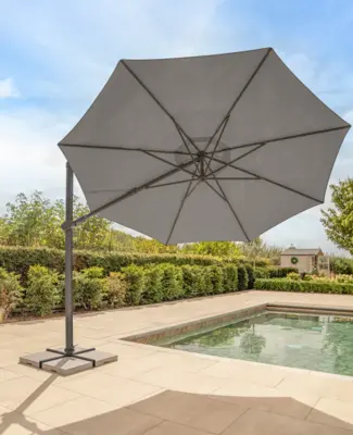 Kettler Orion 3m Cantilever Parasol Grey/Slate