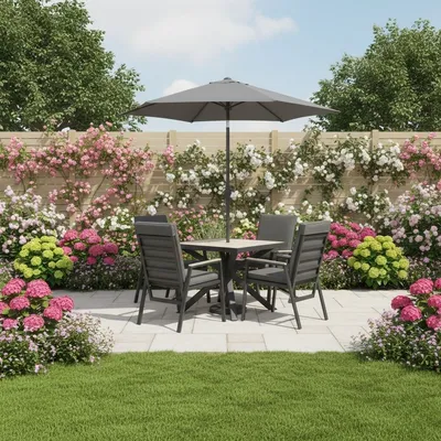 Kettler Tudor 4 Seat Reclining Dining Set