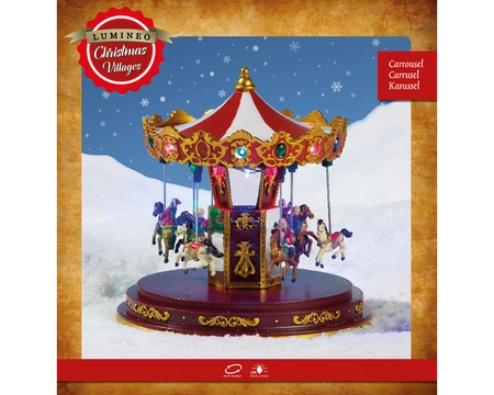 Lumineo Village Carousel Scene - Multi LED - image 2