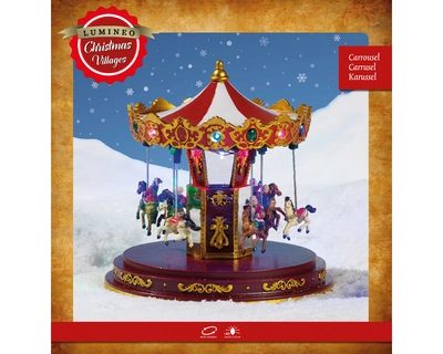 Lumineo Village Carousel Scene - Multi LED - image 2