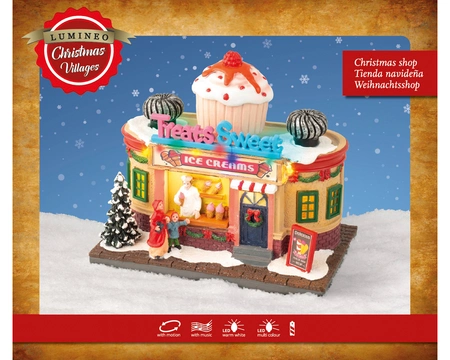 Lumineo Village Ice Cream Shop Scene - Multi LED - image 2