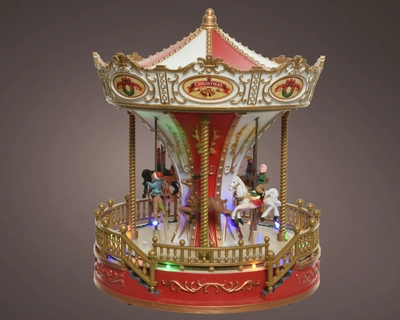 Lumineo Village Regal Carousel Scene - Multi LED