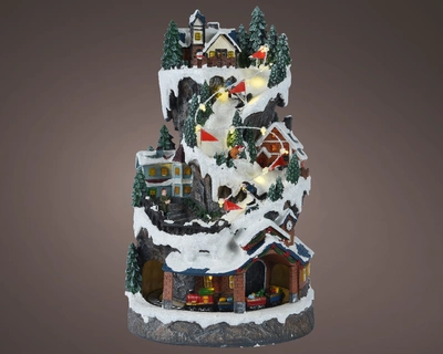 Lumineo Village Ski Mountain Scene - Multi LED - image 1