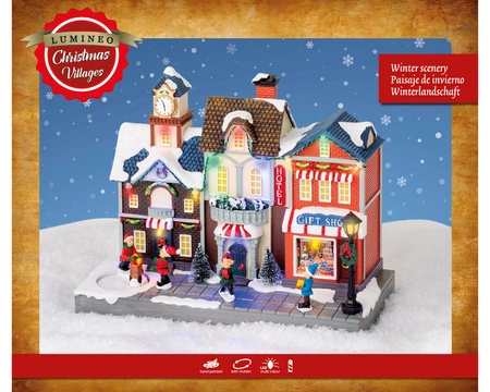 Lumineo Village Xmas Street Scene - Multi LED - image 2