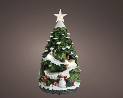 Lumineo Village Xmas Tree Scene - Warm White LED - image 1