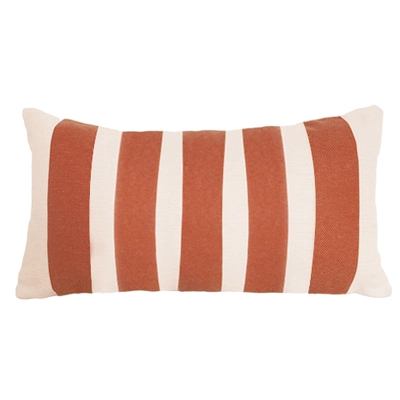 Orange Stripe Rectangle Scatter Cushion