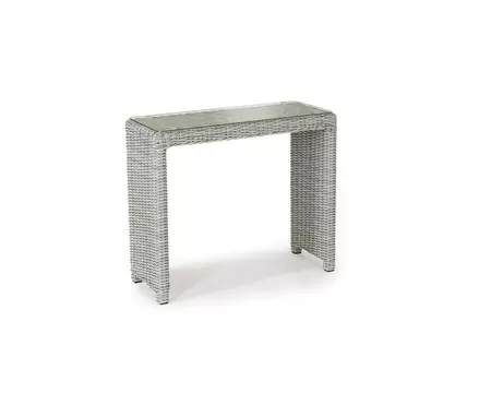 Palma Side Table glass top White wash - image 1