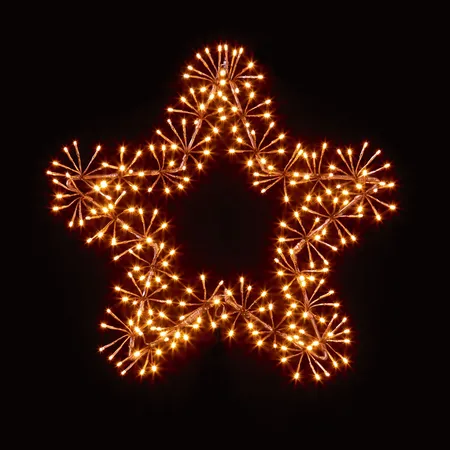 Premier 60cm 240 LED Rose Gold Star Cluster