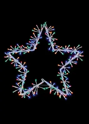 Premier Decorations 60cm Multi-coloured Twinkling Starburst Star