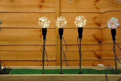 Set of 3 Warm White Ball Pathfinder Light